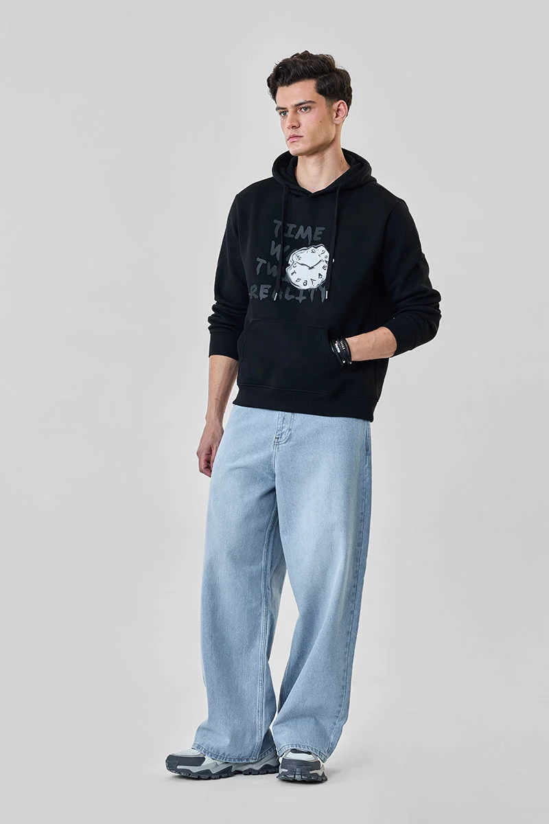 سنيتش Oversized Printed Hoodie